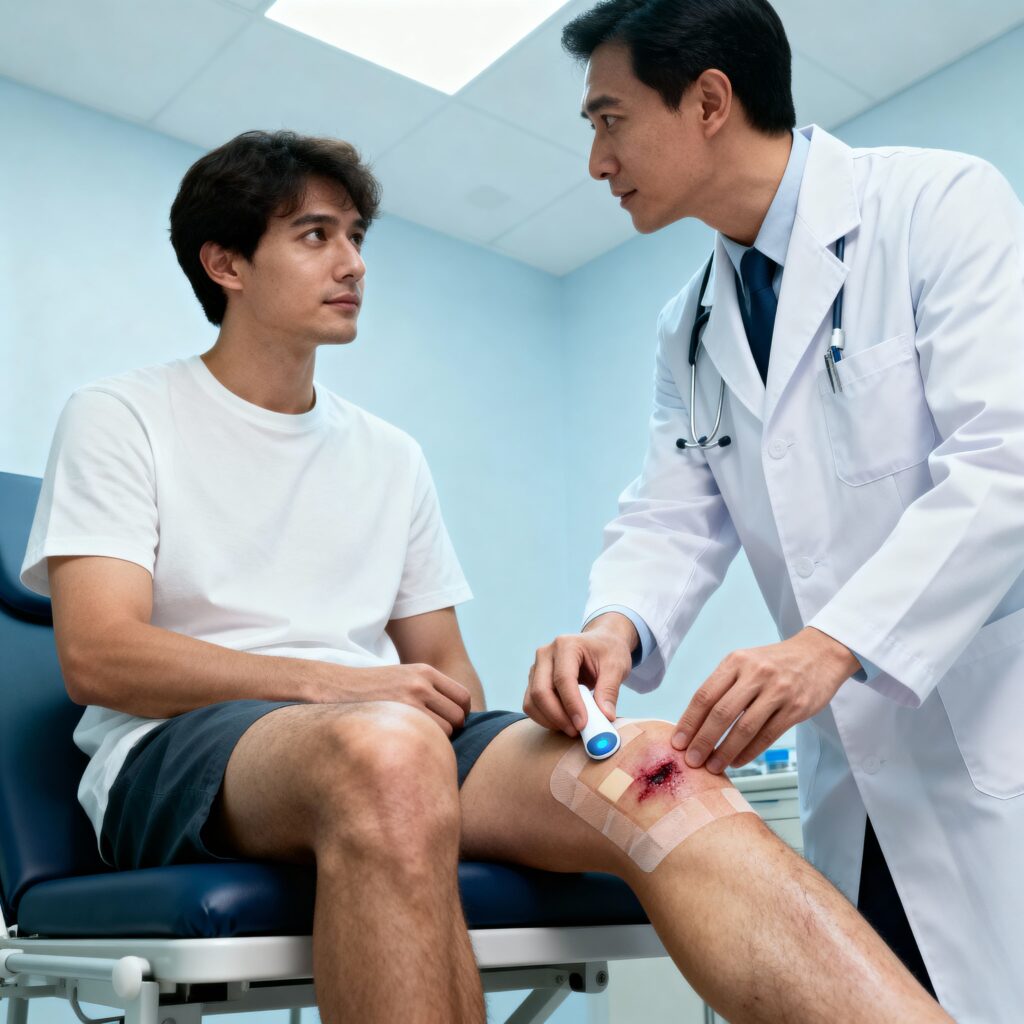 Advanced wound therapy equipment used by Woundara clinicians for in-home treatment
