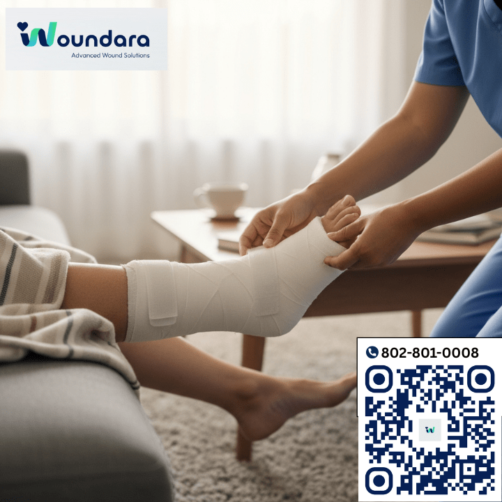 Professional in-home wound care treatment